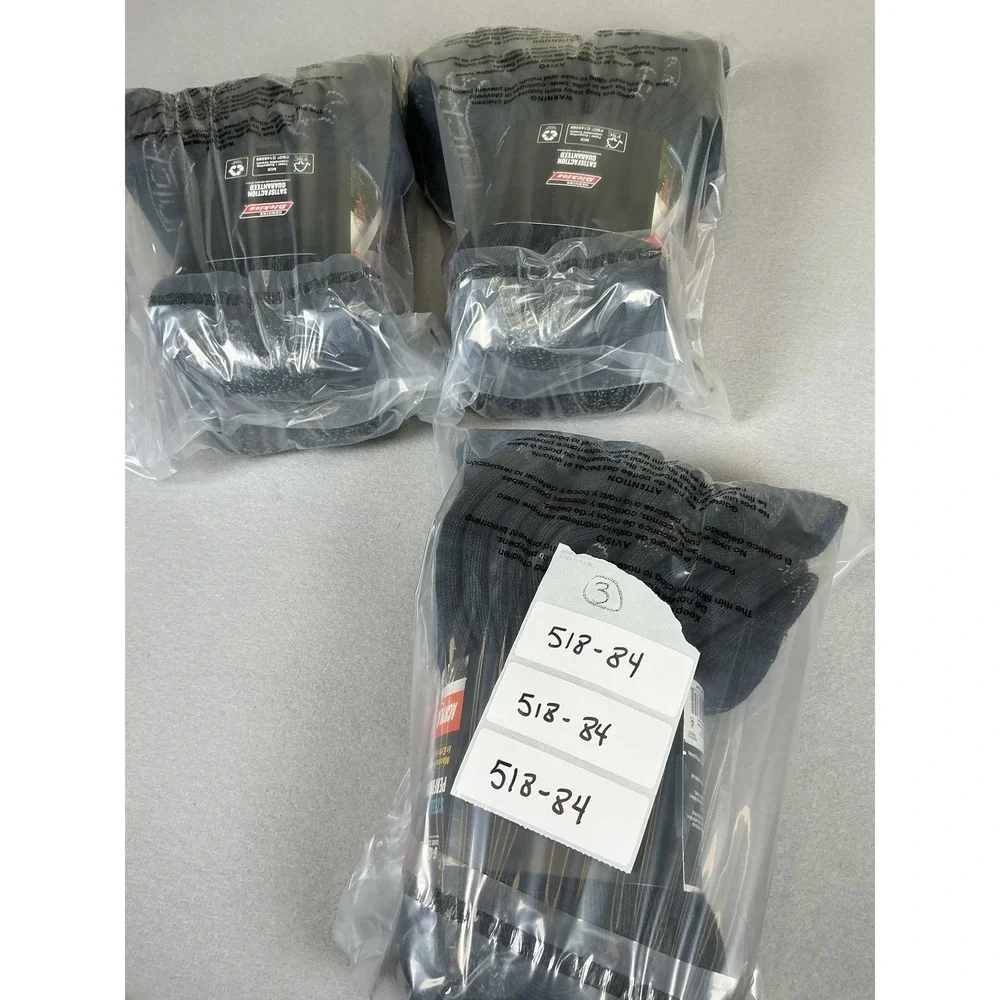 Dickies 3 Pack Navy‎ Steel Toe Crew Performance Thermal Socks Heavy Weight 6-12